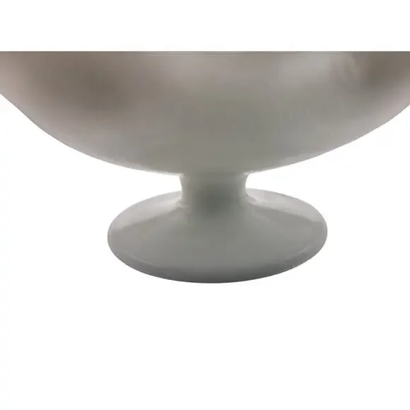 Vintage Fenton Candy Dish White Silver Crest Petticoat Milk Glass - Picture 3 of 4